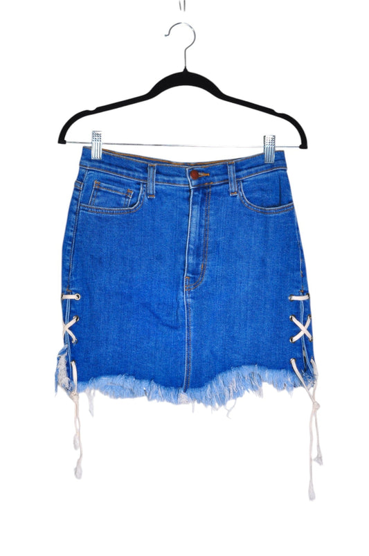 VIBRANT Women Denim Skirts Regular fit in Blue - L