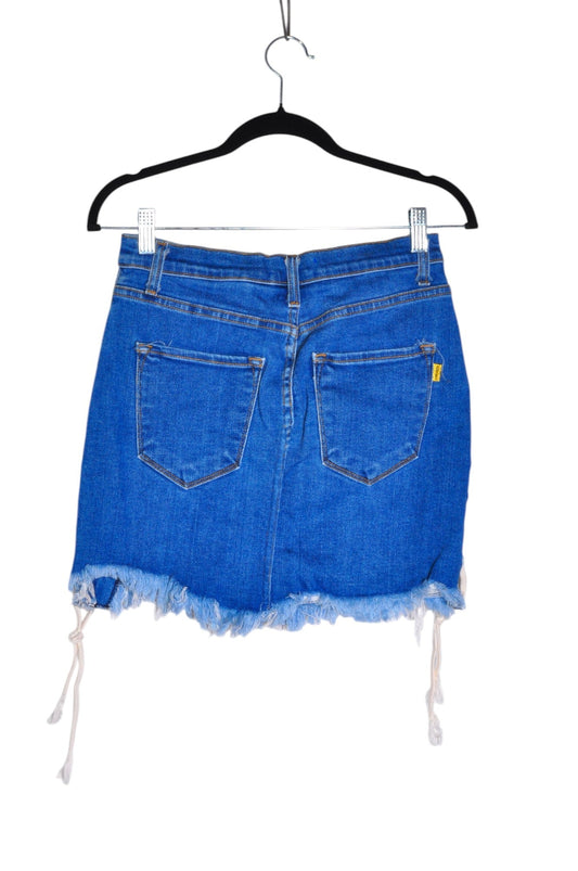 VIBRANT Women Denim Skirts Regular fit in Blue - L