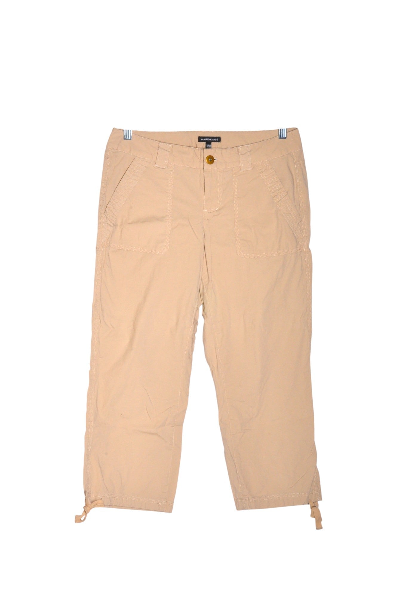 WAREHOUSE Women Capri Pants Regular fit in Beige - 42 Koop