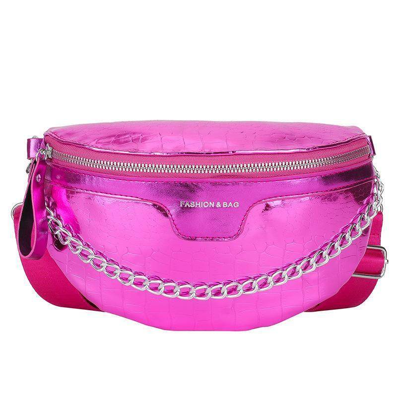 PU Fashion Crossbody Women Chest Bag Stone Pattern One-shoulder Crossbody Bag All-match Messenger Belt Bags - Velora
