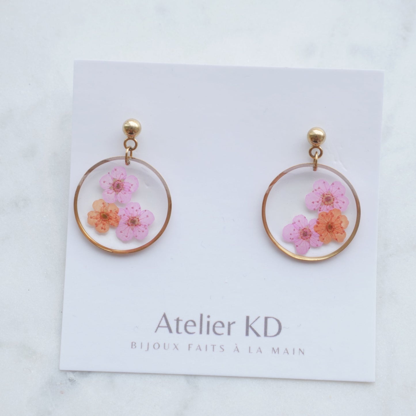 Edition Spéciale - Boucles d'oreilles duo Sofia - rond - Velora