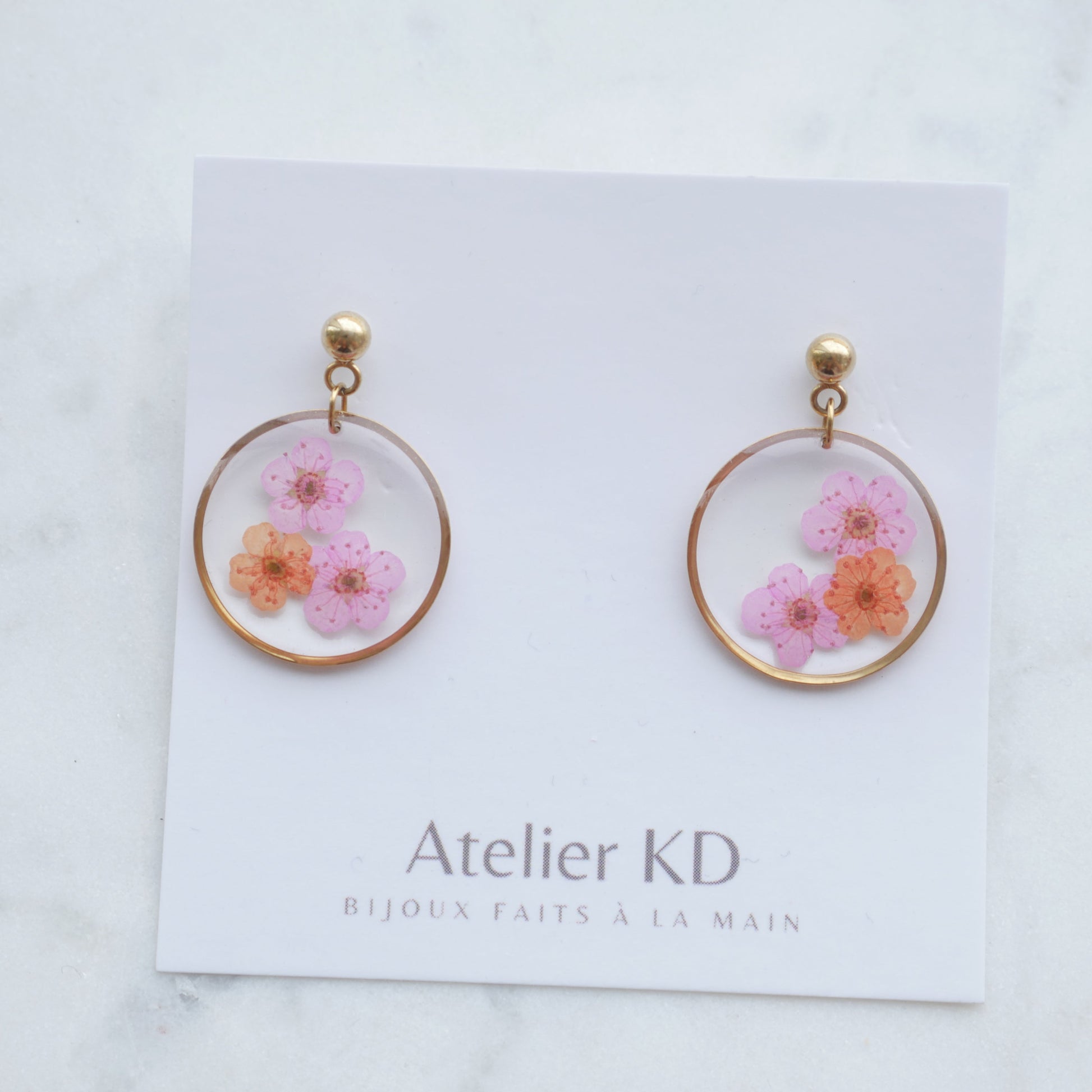 Edition Spéciale - Boucles d'oreilles duo Sofia - rond - Velora