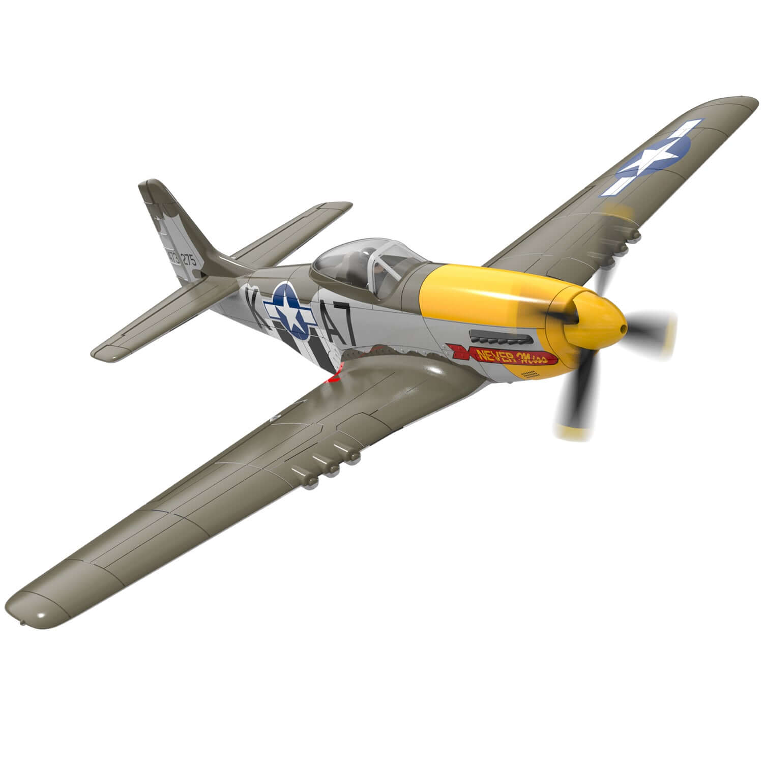 P51D RC Airplane with Mode 1 Transmitter | 4-Channel Brushless & XPilot Stabilizer - Velora Luxury Fashion