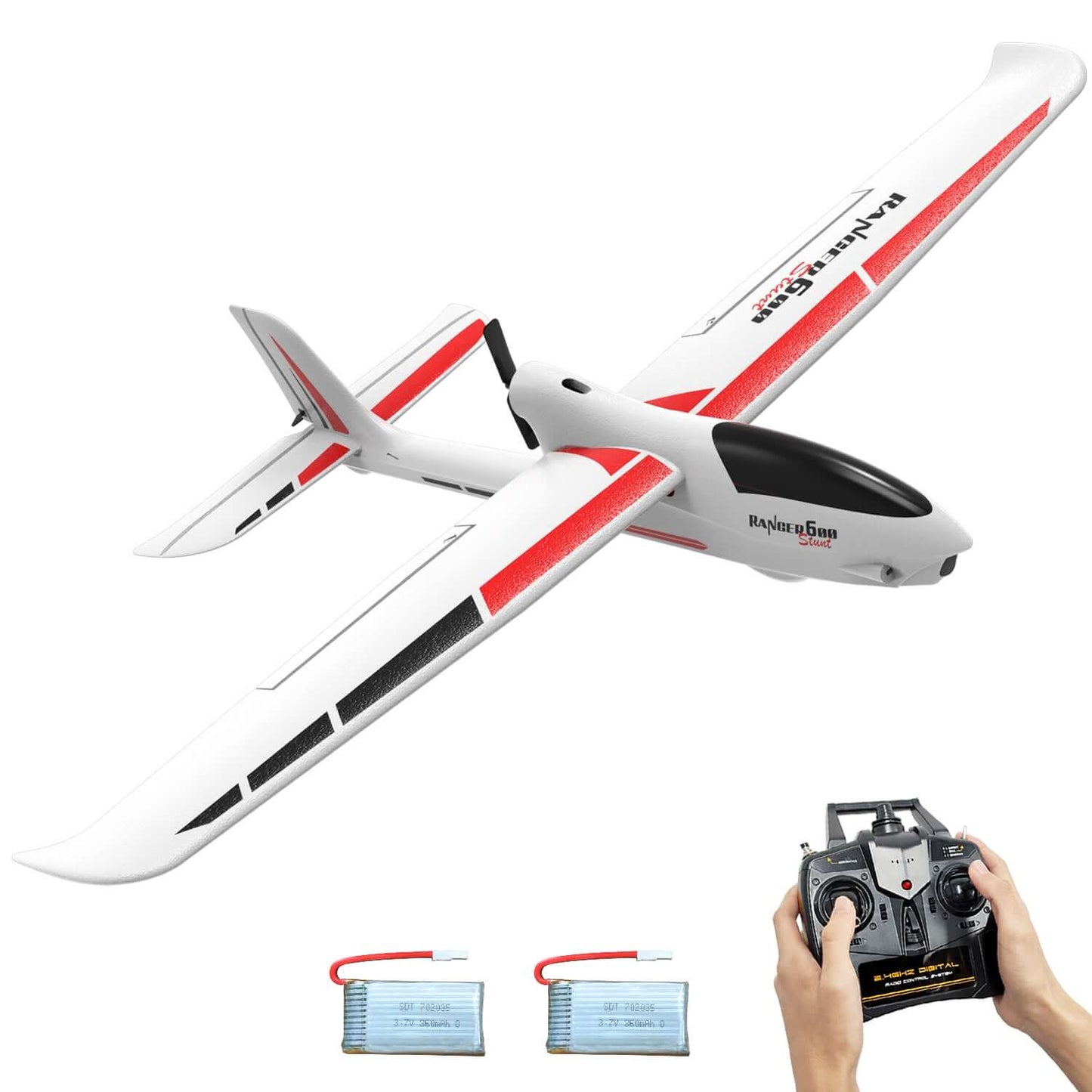 VolantexRC Ranger 600 V2 4CH RC Airplane with XPilot Gyro and One-Key Aerobatics - Velora Luxury Fashion