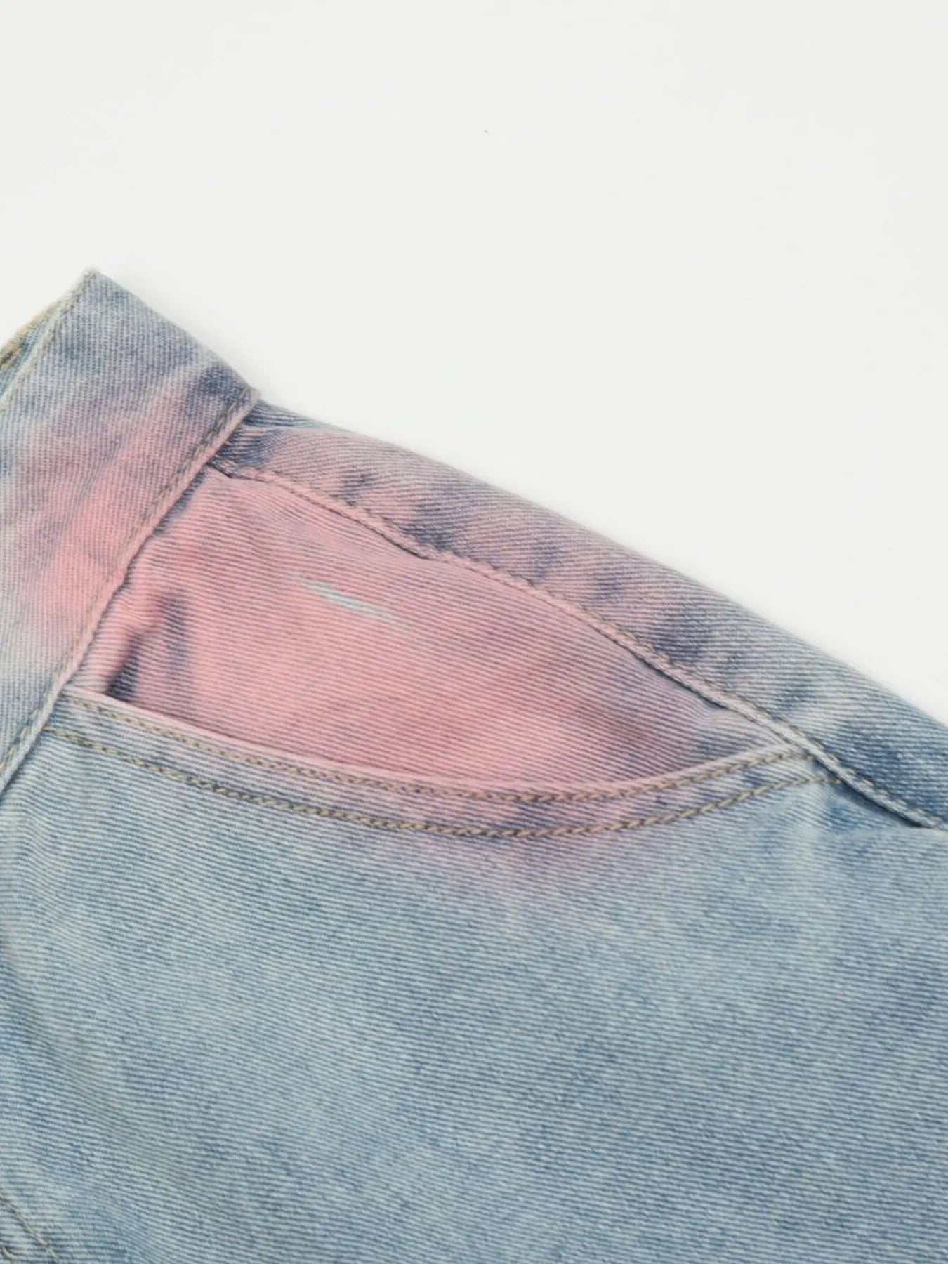 Men's Tie-Dye Cargo Denim Jeans - Velora