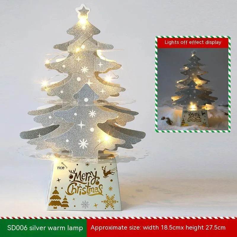 Christmas Decorations Mini Desktop Christmas Greeting Card Ornaments - Velora