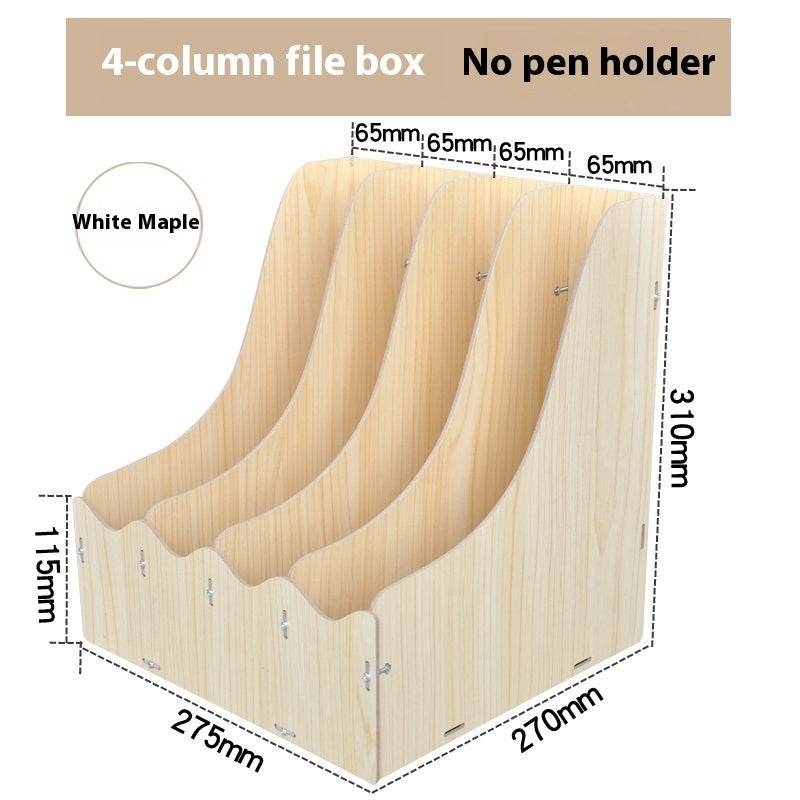 Minimalist Wooden Desk Organizer Office Table Organizer - Velora