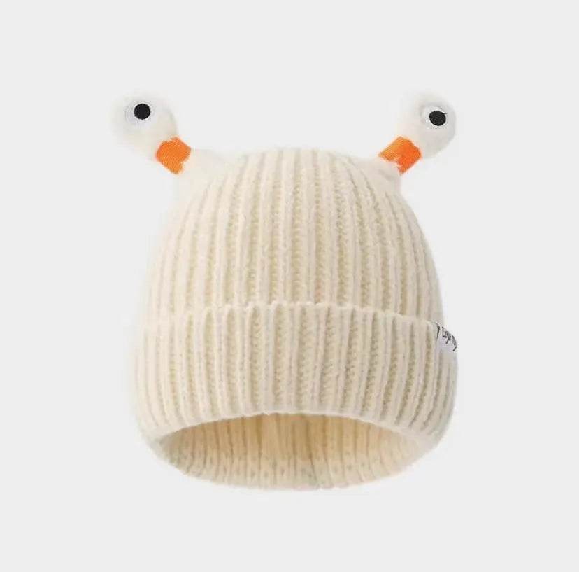 New Cute Luminous Fall Winter Warm Ear Protection Wool Cartoon All-matching Knitted Beanie Hat