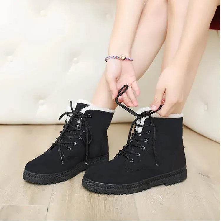 Winter Snow Boots With Warm Plush Ankle Boots For Women Shoes - Velora