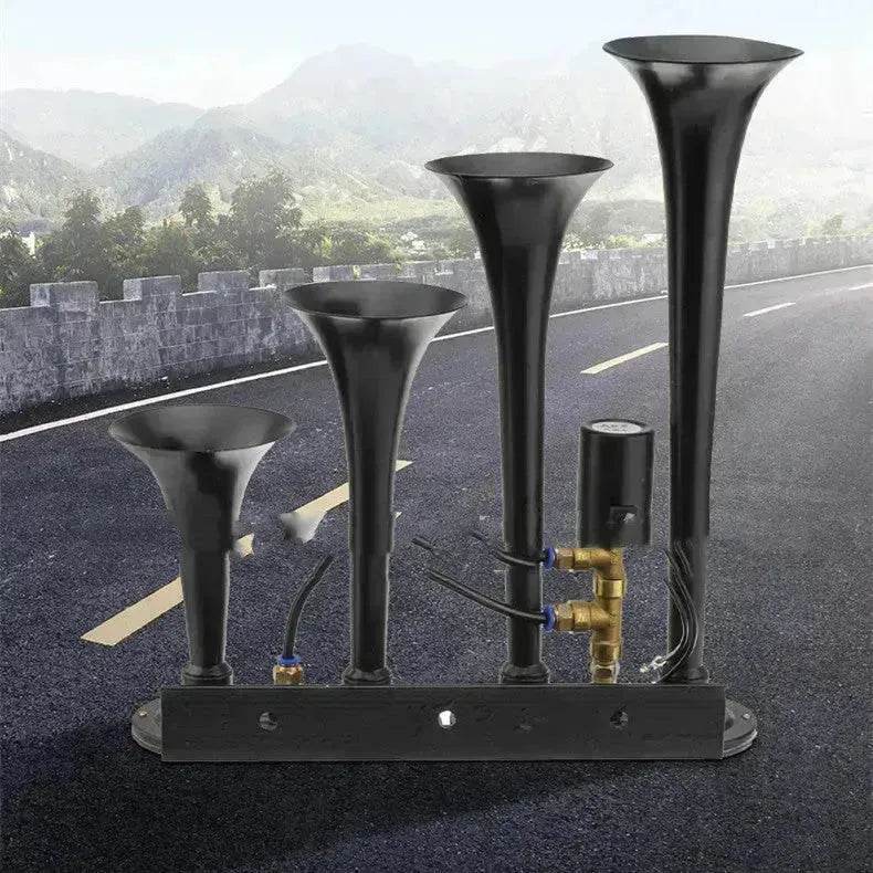 Four-pipe Modified Air-controlled Truck Train Horn Loud Air Pressured Horn - Velora