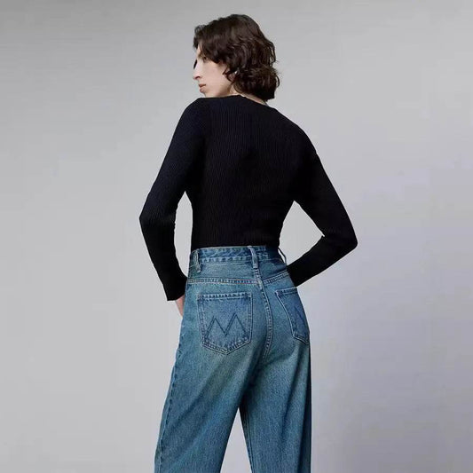 Fashion American Retro New Baggy Jeans Pant Women - Velora