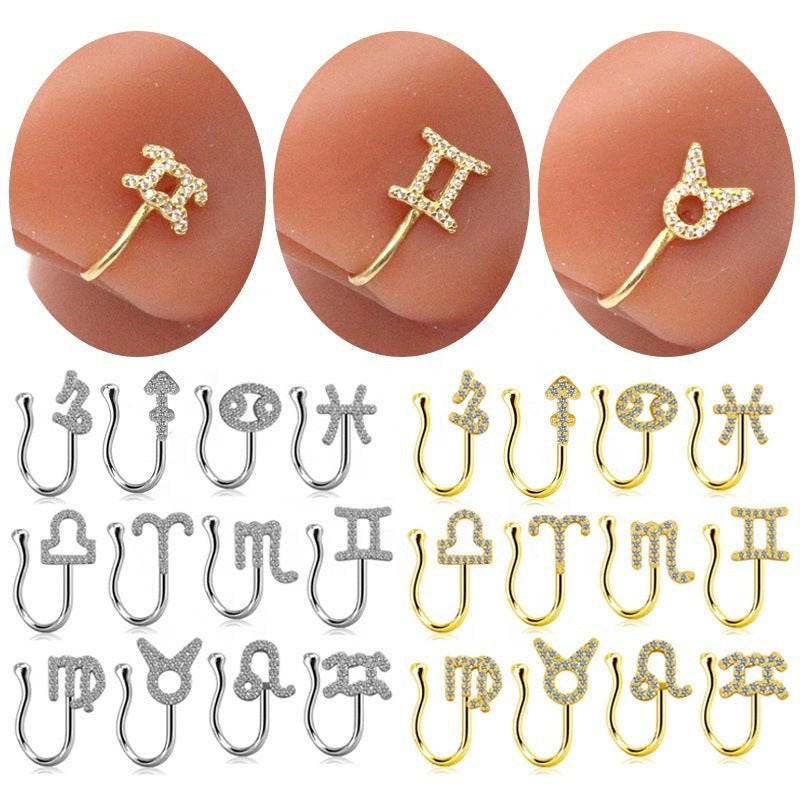 Constellation Nose Ring Piercing Jewelry - Velora