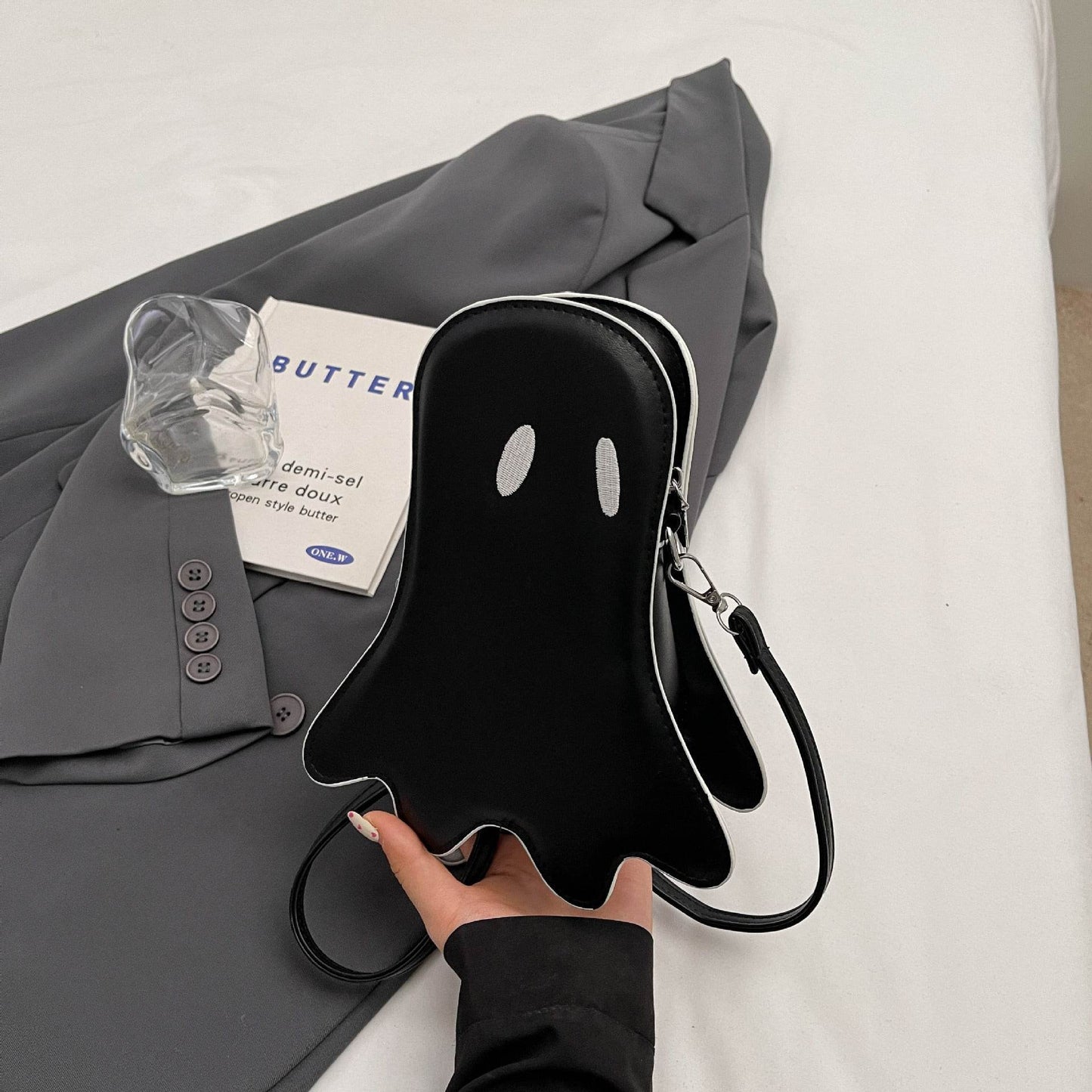 Women's Halloween Ghost Kid Messenger Bag - Velora