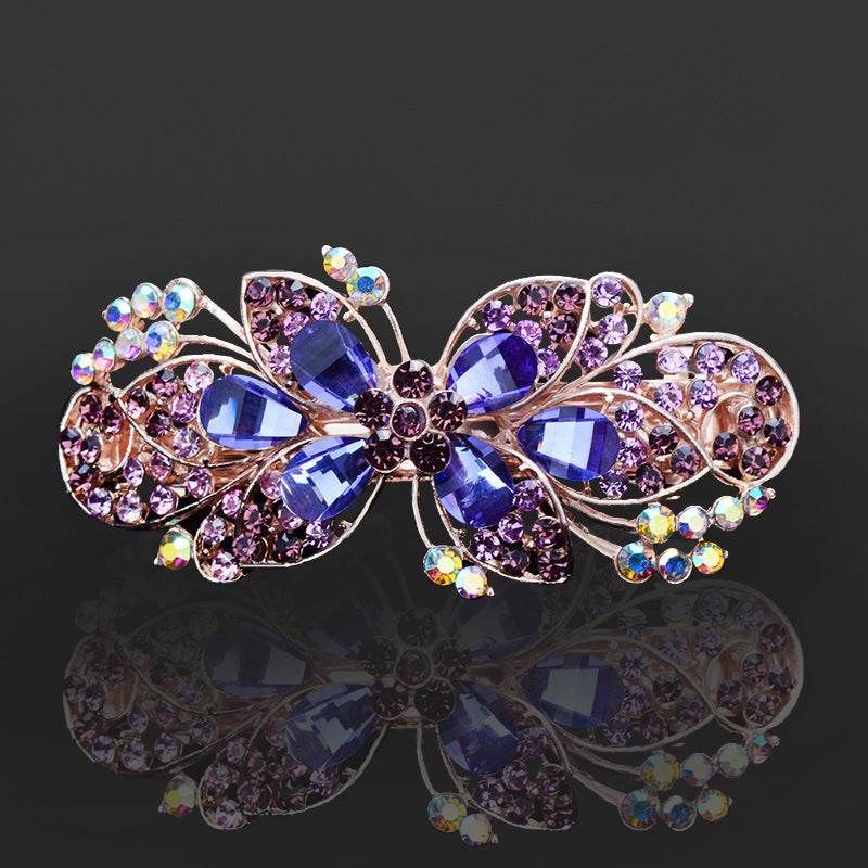 Rhinestone bow hair clip Accessories - Velora