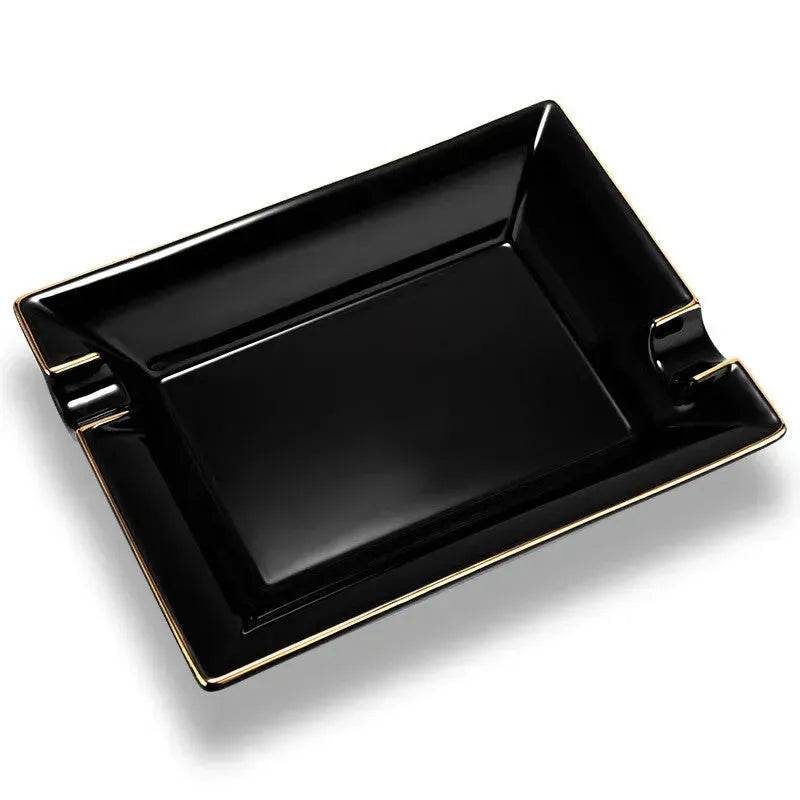 Luxury Ceramics Double slots Cigar Ashtray - Velora