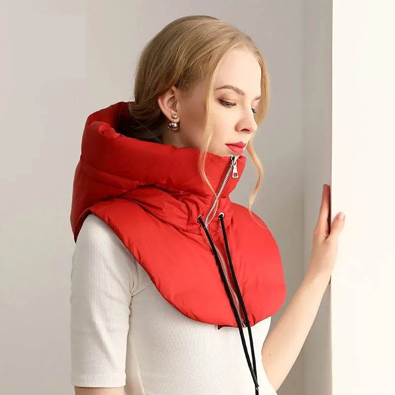 Warm Goose Down Match With Coat Hooded Men And Women Neck gaiter - Velora