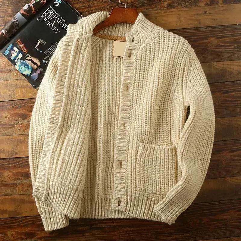 New Casual Winter Woolen Knitwear Cardigan Sweater For Men - Velora