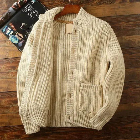 New Casual Winter Woolen Knitwear Cardigan Sweater For Men - Velora