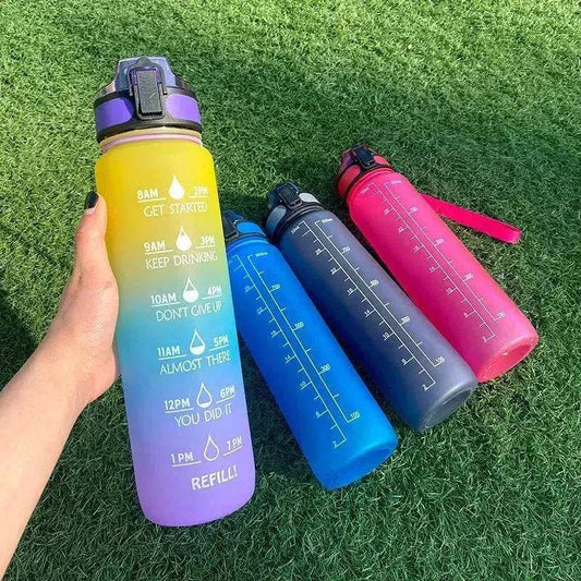 1L Tritan Hydrated Water Bottle for Sport Fitness - Velora