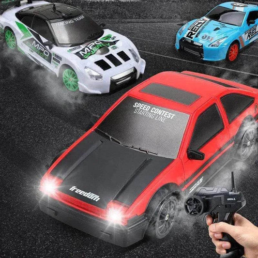 2.4G Drift Rc Car 4WD RC Drift Car Toy Remote Control GTR Model AE86 Vehicle Car RC Racing Car Toy For Children Christmas Gifts - Velora