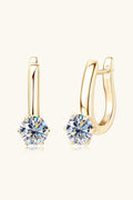 2 Carat Moissanite 925 Sterling Silver Earrings - Velora Luxury Fashion
