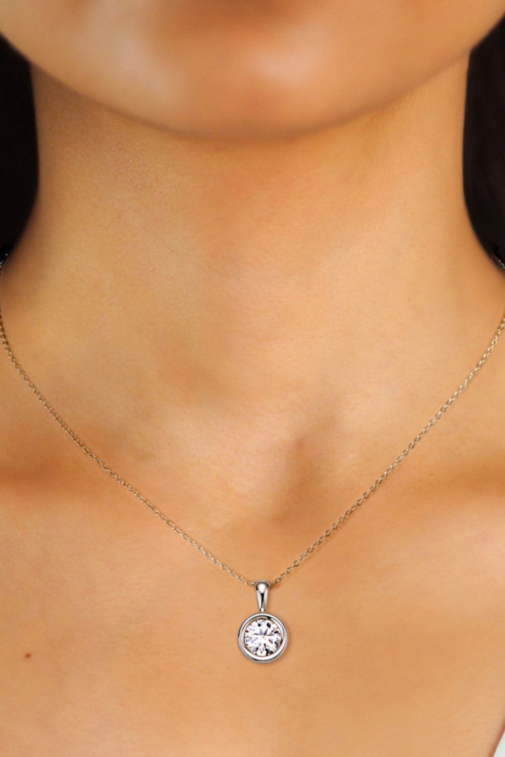 2 Carat Moissanite 925 Sterling Silver Necklace - Velora Luxury Fashion
