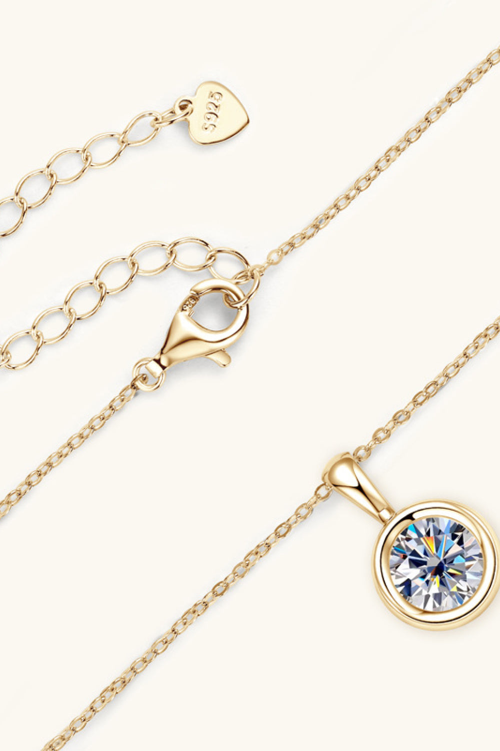 2 Carat Moissanite 925 Sterling Silver Necklace - Velora Luxury Fashion