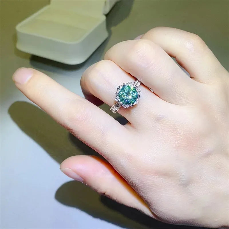 2 Carat Moissanite 925 Sterling Silver Ring - Velora Luxury Fashion