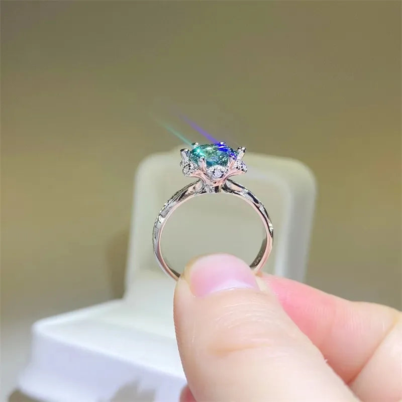 2 Carat Moissanite 925 Sterling Silver Ring - Velora Luxury Fashion