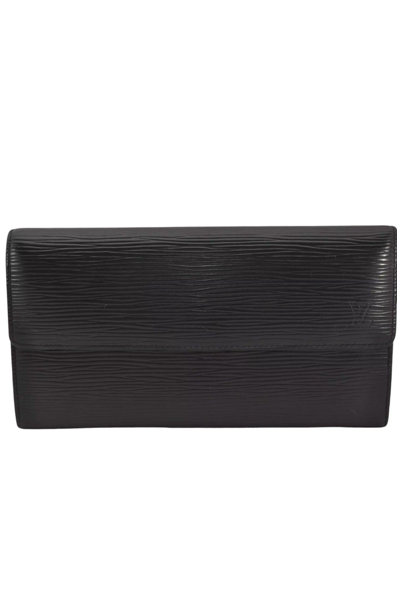 Louis Vuitton Epi Pochette Porte Monnaie Credit Wallet M63572 Black 8020K - Velora