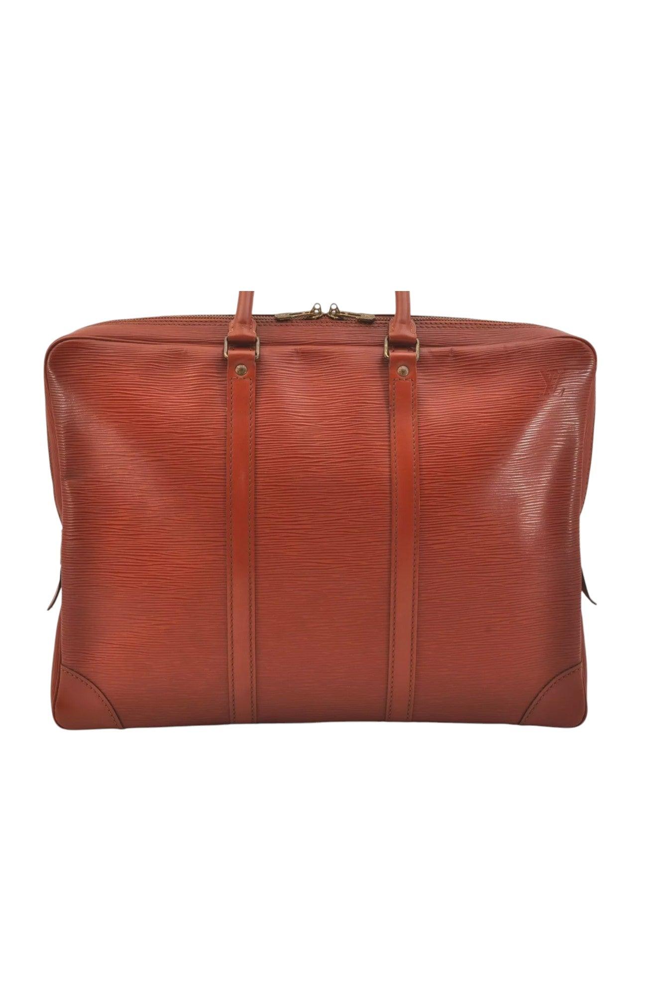 Louis Vuitton Epi Porte Documents Voyage Briefcase M54473 Brown 6978K - Velora