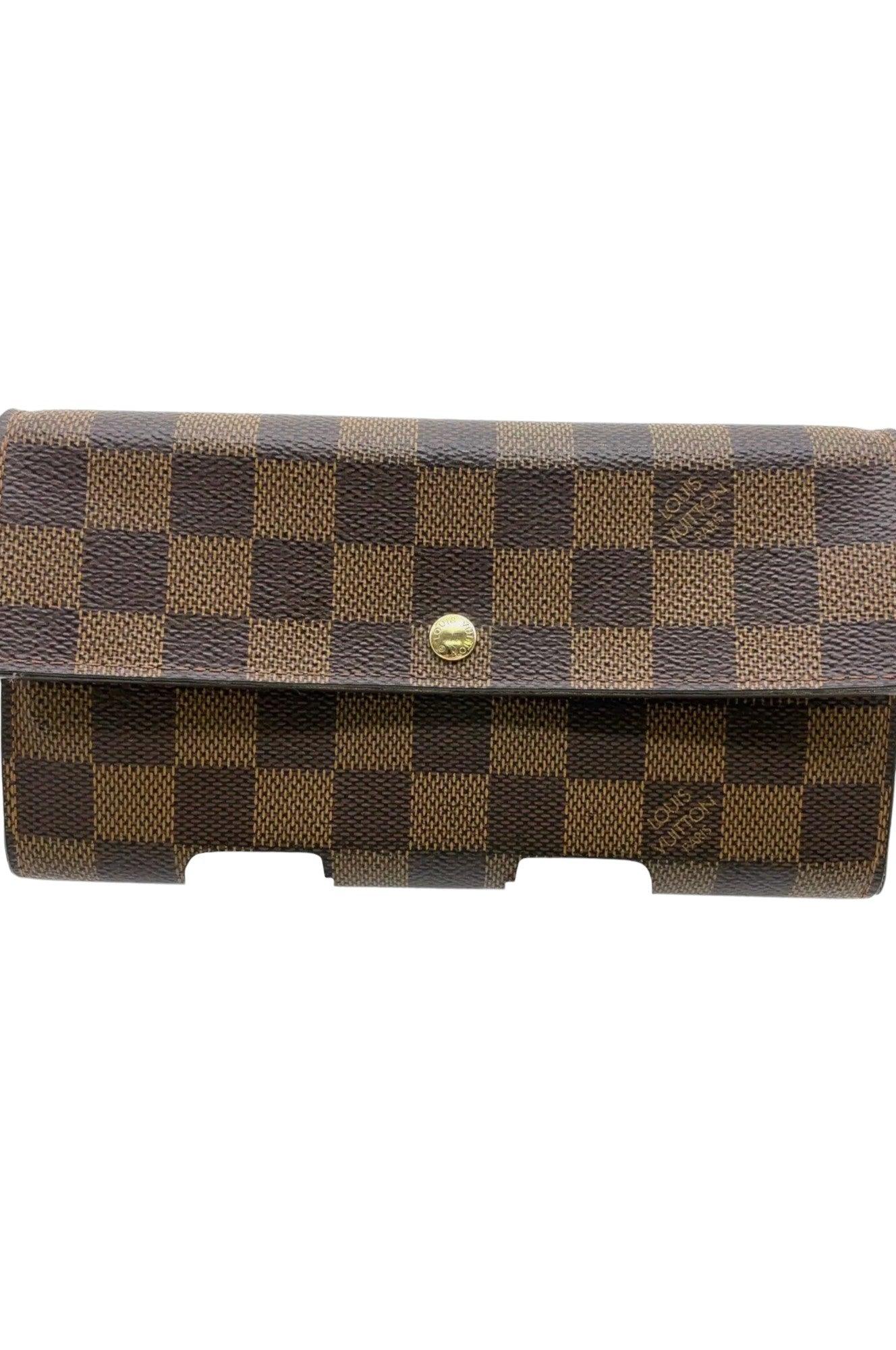 Louis vuitton Damier Ebene Pochette Porte Monnaie Carte - Velora