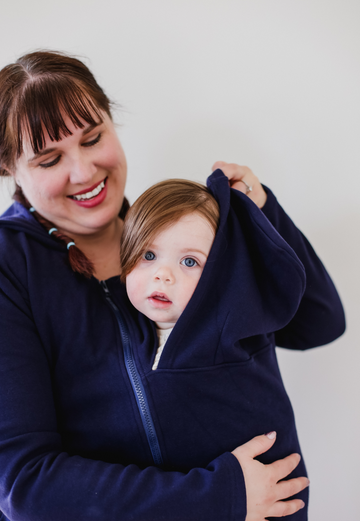 2-in-1 Fleece Baby Carrying Hoodie - Velora Luxury Fashion
