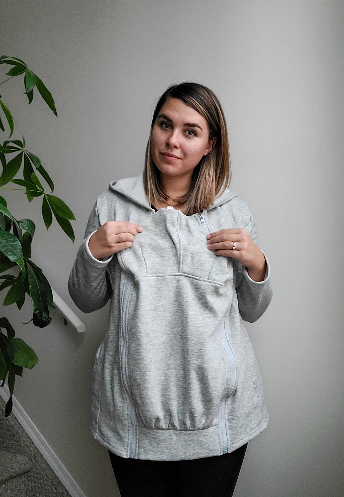2-in-1 Fleece Baby Carrying Hoodie - Velora Luxury Fashion