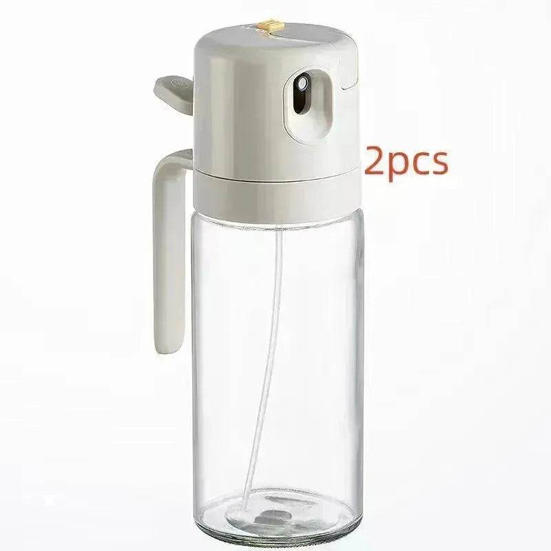 2 In 1 Oil Sprayer Bottle BBQ Cooking Oil Dispenser Olive Oil Pourers Sprayer Kitchen Baking Oil Mister Vinegar Bottle - Velora