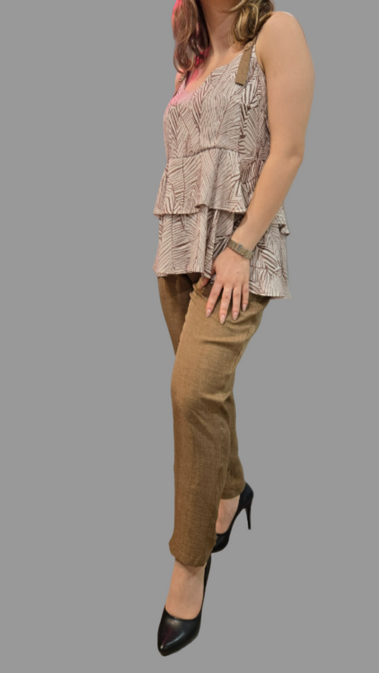 2-piece Spaghetti Top with Pants Astudio.fashion