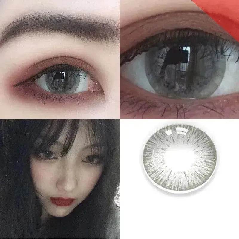 2 pieces Annual throw Russian girl blue color contacts lenses - Velora
