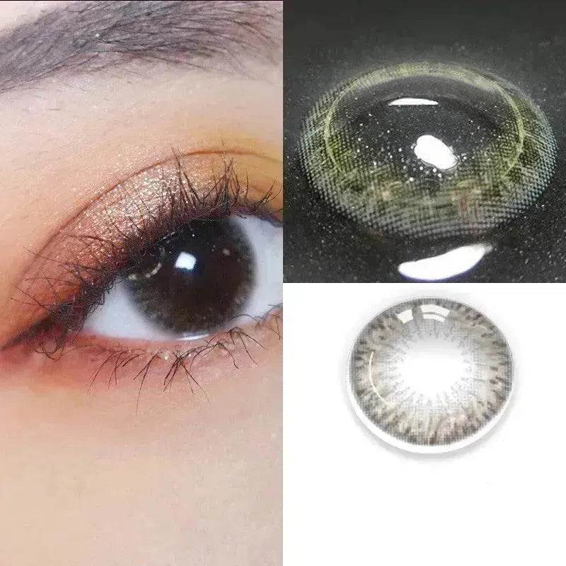 2 pieces Annual throw Russian girl blue color contacts lenses - Velora