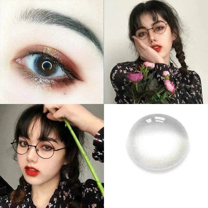 2 pieces Annual throw Russian girl blue color contacts lenses - Velora