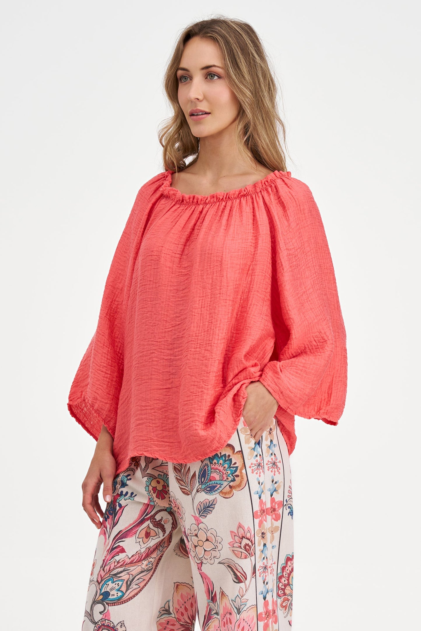Women's Woven Tunic Top
