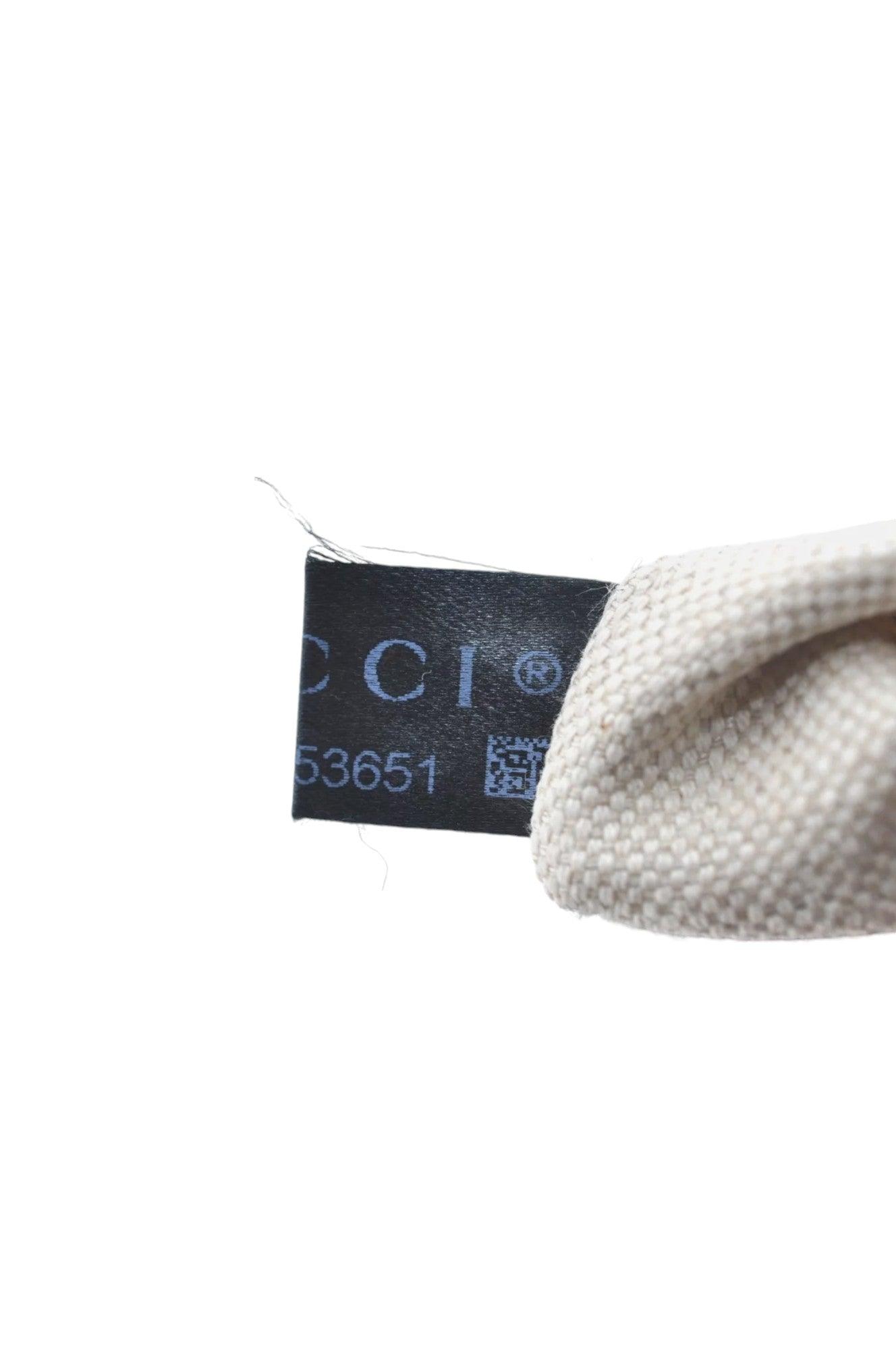 GUCCI Vintage Hand Tote Bag GG Nylon Leather Navy Blue L0937 - Velora