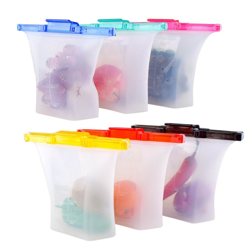 Kitchen Refrigerator Silicone Food Storage Bag - Velora