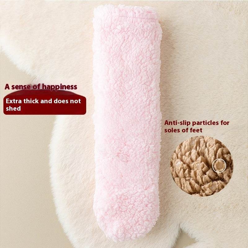 Winter Floor Socks Velvet Thicken Warm Coral Velvet Cute Socks Japanese-style Home Footwear Non-slip Socks New Year Gifts Winter Gadgets - Velora
