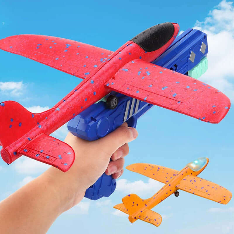 2024 Foam Plane Launcher Gun Toy - Outdoor Catapult Airplane for Kids - Velora Luxury Fashion