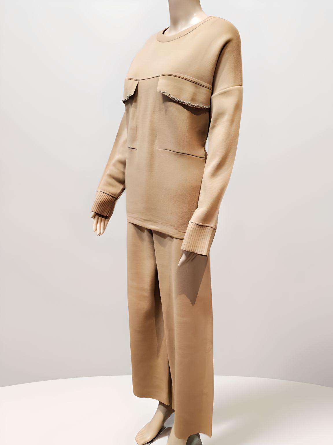 Crystal Pocket Full Sleeve Blouse - Velora