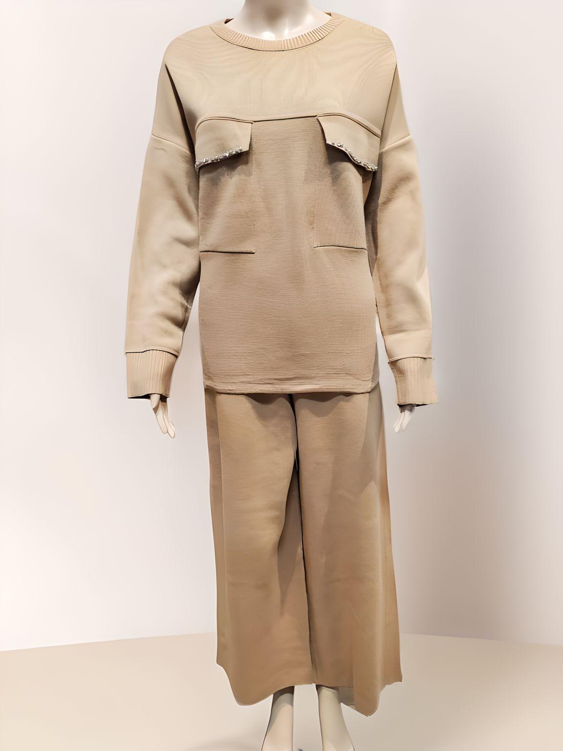 Crystal Pocket Full Sleeve Blouse - Velora