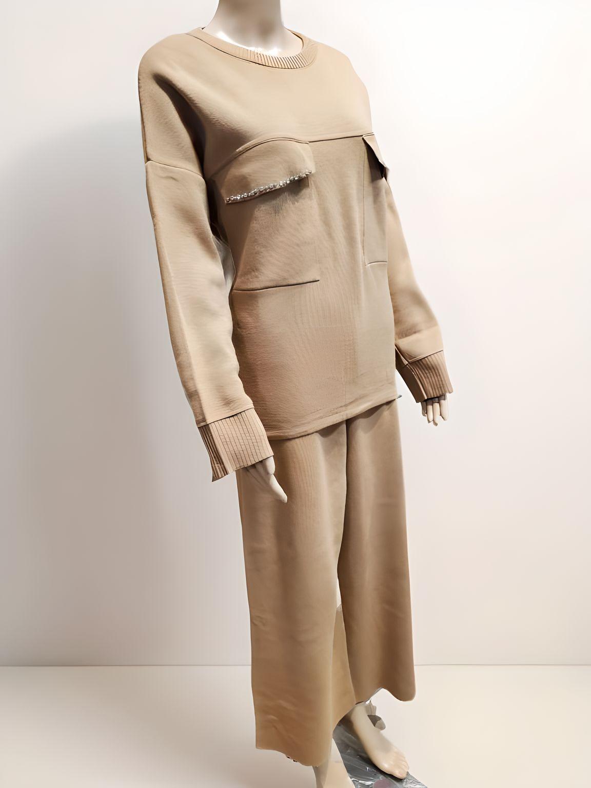 Crystal Pocket Full Sleeve Blouse - Velora