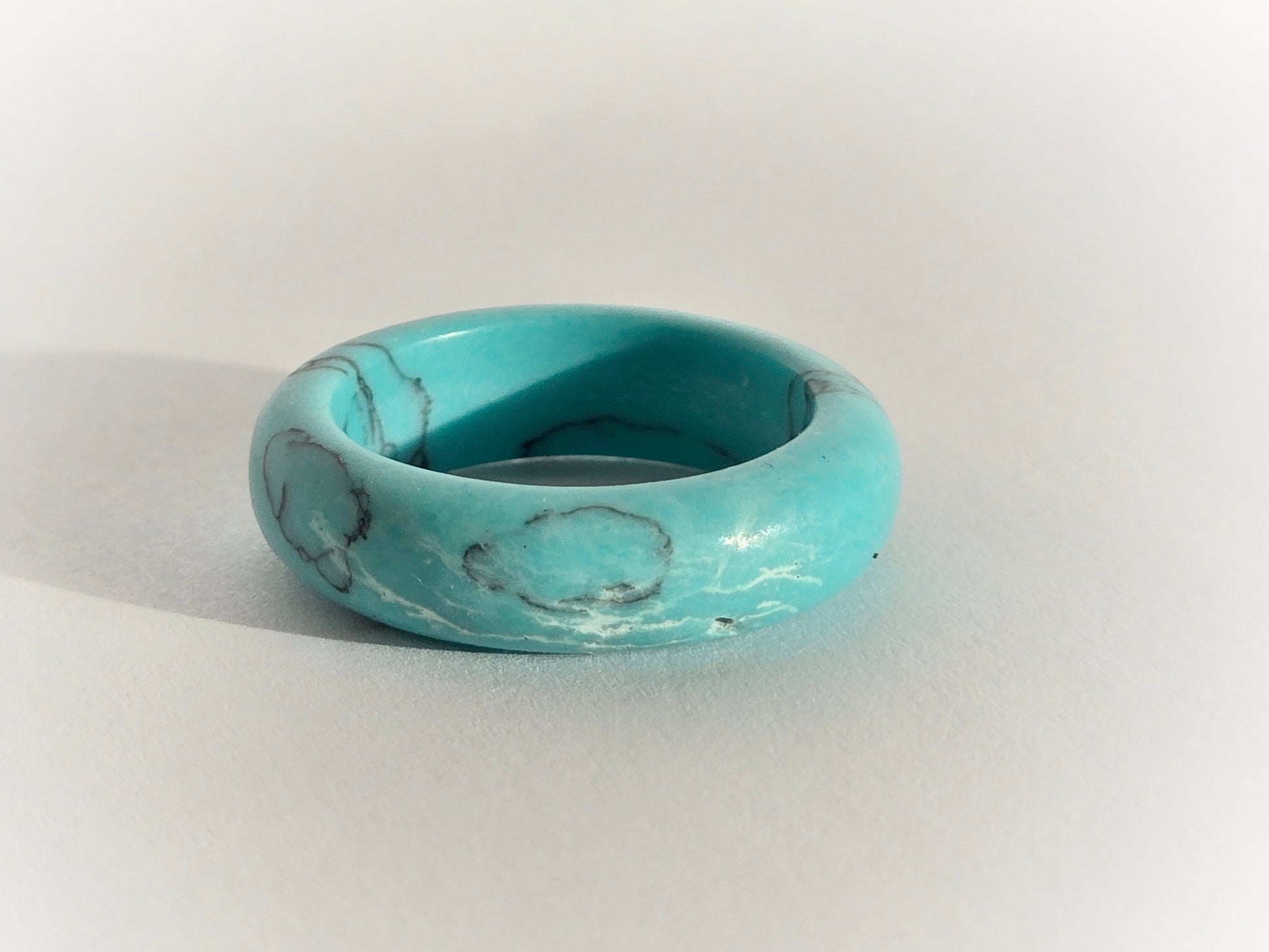 Natural Turquoise Stone Ring | Size 8 - Velora