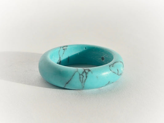 Natural Turquoise Stone Ring | Size 8 - Velora