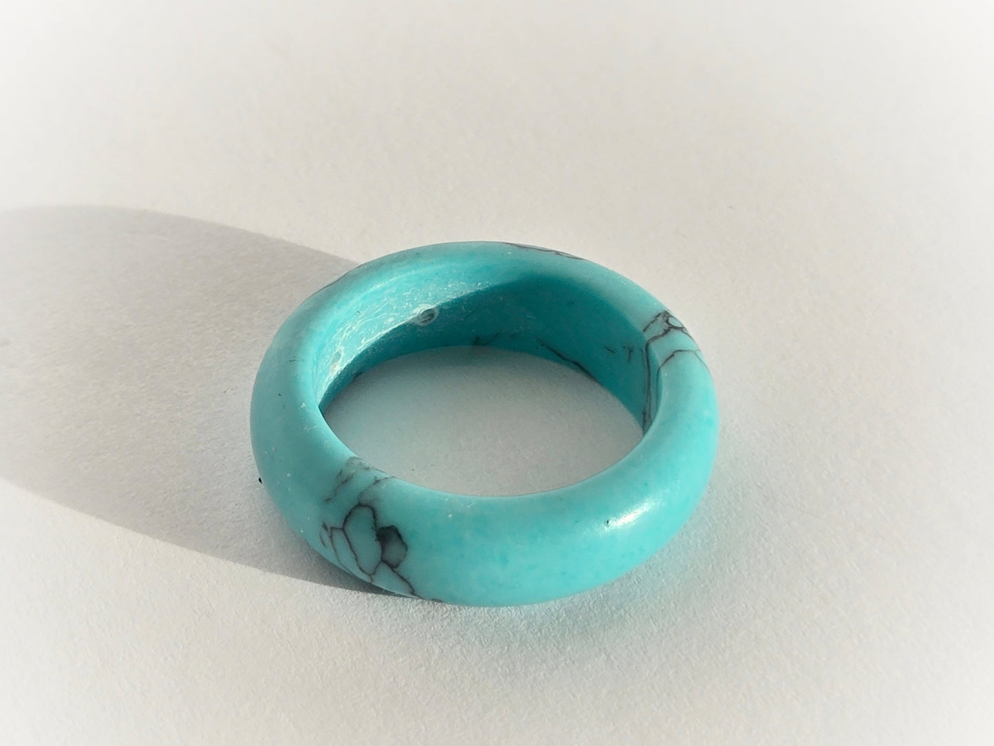 Natural Turquoise Stone Ring | Size 8 - Velora